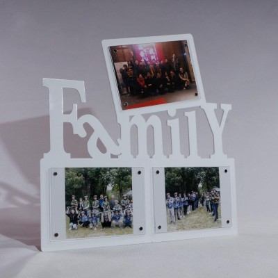 Hot sale cartoon acrylic photo frame for children, family photo display magnet photo frame gift