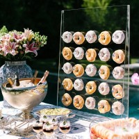 Acrylic Donut Wall Display for Party Birthday Decorations,acrylic donut display case for event