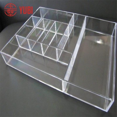 Plastic acrylic tray with dividers with low price