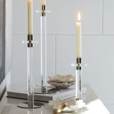 transparent acrylic candle holder for decoration