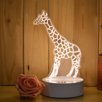 Cartoon Design Acrylic Table Lamp With 3D Effect Birthday Wedding Gift