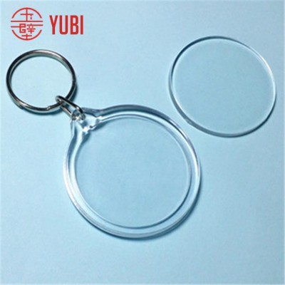 round clear custom acrylic keychains wholesale