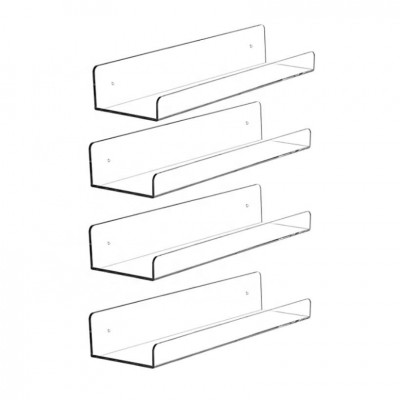 Hot Sale Acrylic Floating Shelves For Wall,Acrylic Display Shelf,Acrylic Book Shelf And Acrylic Riser Display Shelf