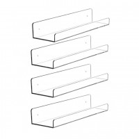 Hot Sale Acrylic Floating Shelves For Wall,Acrylic Display Shelf,Acrylic Book Shelf And Acrylic Riser Display Shelf